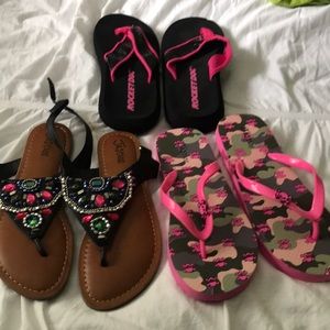 Sandals never worn without tags